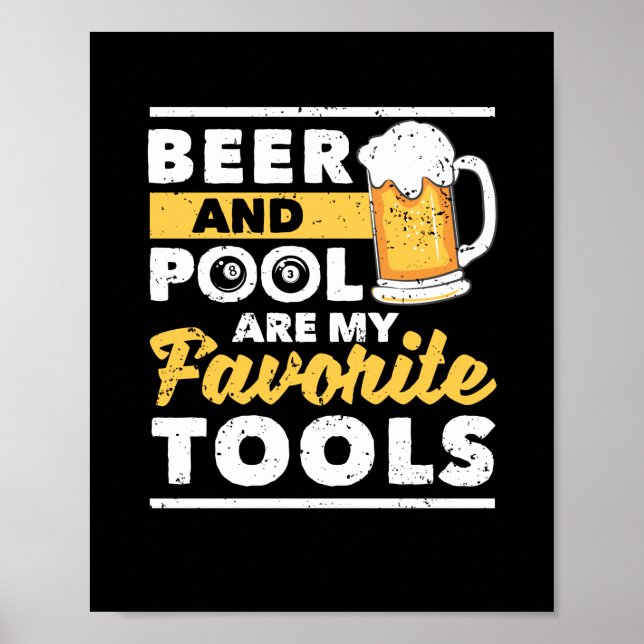 Affiche Billard amusant billard 8 billard (Devant)