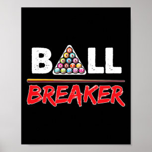 Affiche Billard Ball Breaker Funny Shoot Pool Cadeau