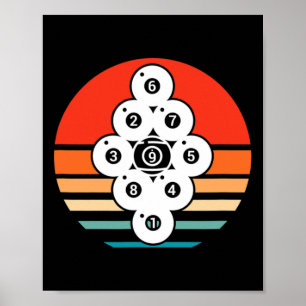 Affiche Billard Billard Billard Billard Joueur Billard 9 B