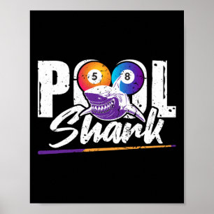 Affiche Billard - Billard de piscine de 8 balles