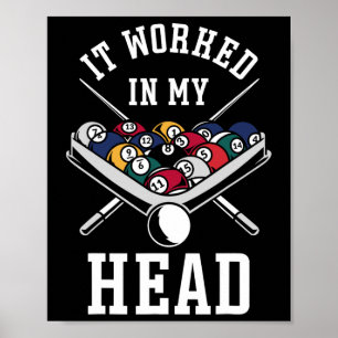 Affiche Billard Billard Lecteur Ball Il A Travaillé Dans M