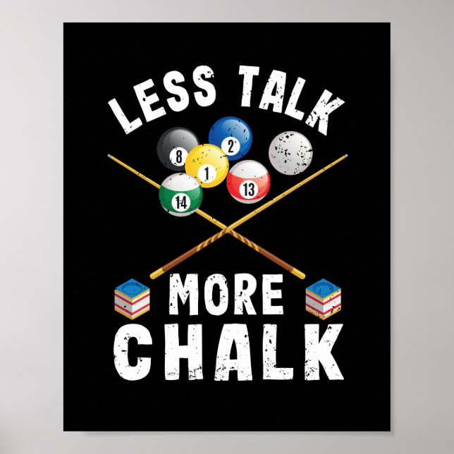 Affiche Billard de billard de billard de 8 balles (Devant)