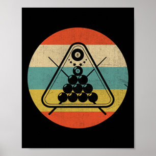 Affiche Billard de billard du billard du billard du billar