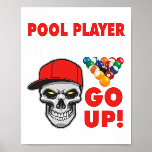 Affiche Billard de piscine amusant je pourrais tirer mieux