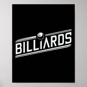 Affiche "billard" - Design élégant