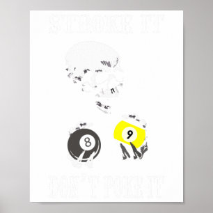 Affiche Billard Drôle Billard Il Ne Le Pose Pas