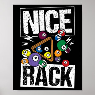 Affiche Billard en rack