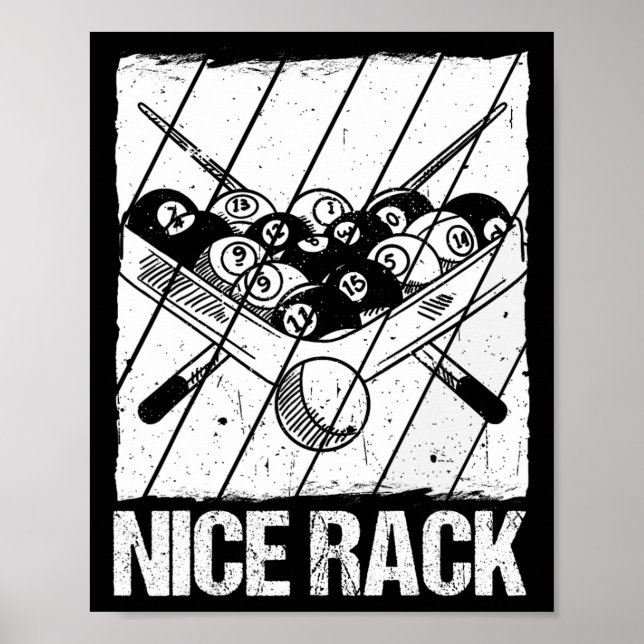 Affiche Billard en rack1 (Devant)
