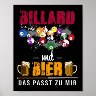 Affiche Billard Et Bière Qui Me Convient Billard Billard S
