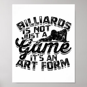 Affiche Billard N'Est Pas Seulement Un Jeu