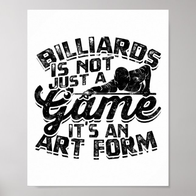 Affiche Billard N'Est Pas Seulement Un Jeu (Devant)