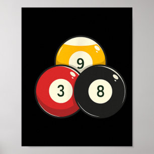 Affiche Billard Pool Ball