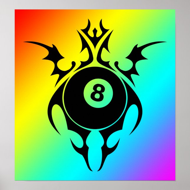 Affiche billard : tribalz (Devant)