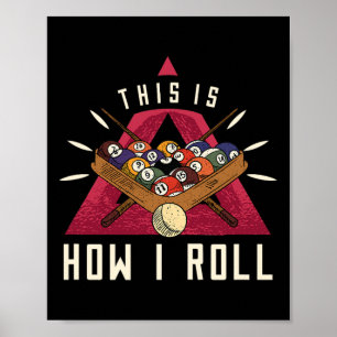 Affiche Billiard I Roll Billiards Jeu Snooker Pool Billiar