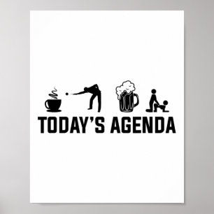 Affiche Billiard Pool Billiards Agenda Billiards S