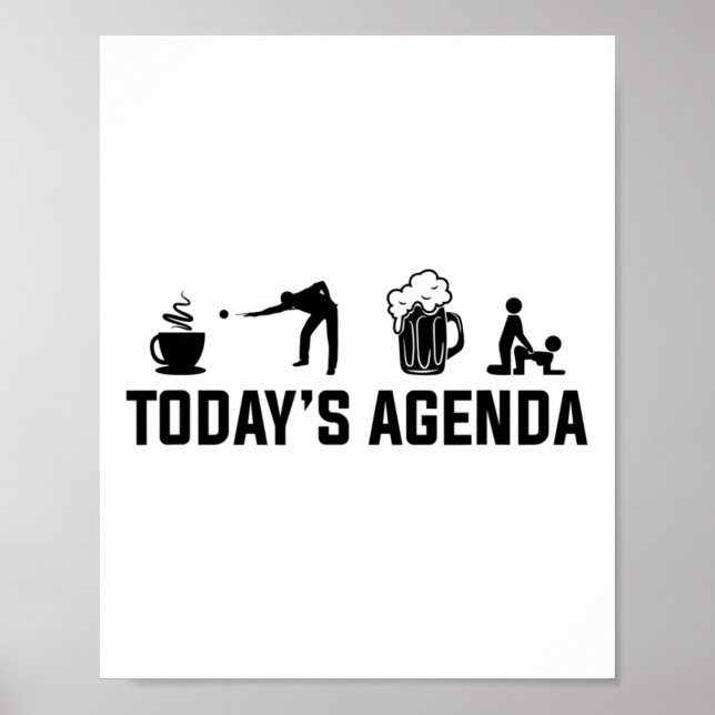 Affiche Billiard Pool Billiards Agenda Billiards S (Devant)