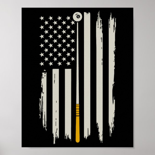 Affiche Billiard Pool Player Billiards Table Etats-Unis Am (Devant)