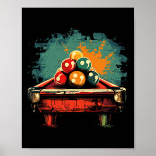 Affiche Billiards Comédie Style Sports intérieurs