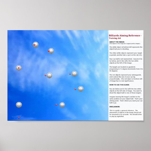 Affiche Billiards de référence de l'objectif - Aide à la f (Devant)