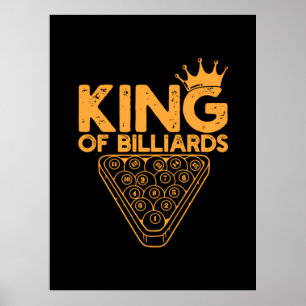 Affiche Billiards Player   King Of Billiards