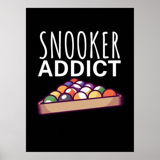 Affiche Billiards Player | Snooker Addict (Devant)