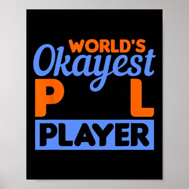 Affiche Billiards Worlds Okayest Pool Player 8 Ll 1 (Devant)