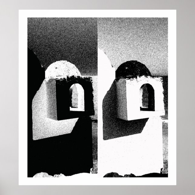 Affiche Binary Black And White, Fuerteventura (Devant)