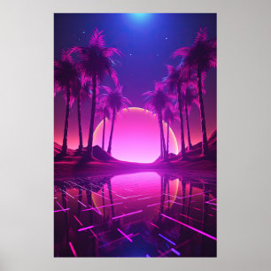 Affiche Binary Bliss : Synthwave Euphoria