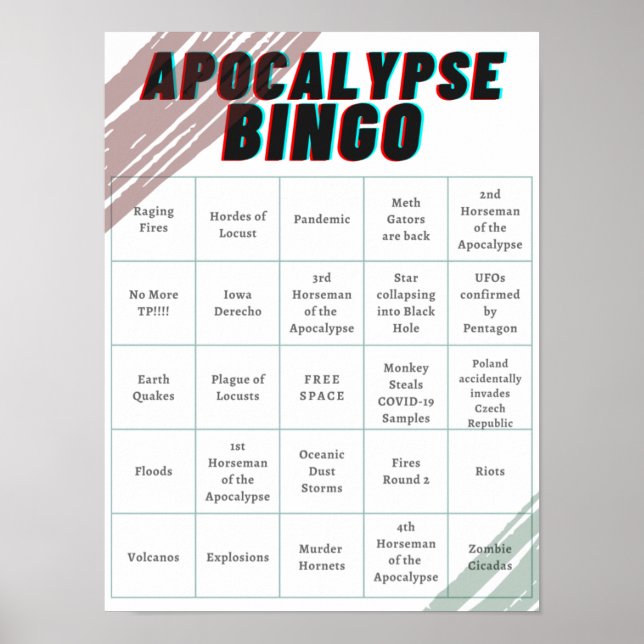 Affiche Bingo Apocalypse (Devant)