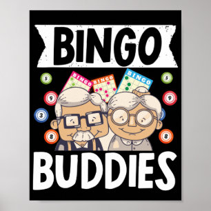 Affiche Bingo Buddies Funny Lucky Gambling