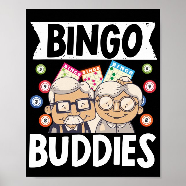 Affiche Bingo Buddies Funny Lucky Gambling (Devant)