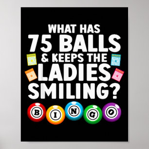 Affiche Bingo Cool Cadeau Pour Hommes Femmes Amateur de Bi