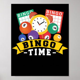 Affiche Bingo Time Funny Lucky Gambling