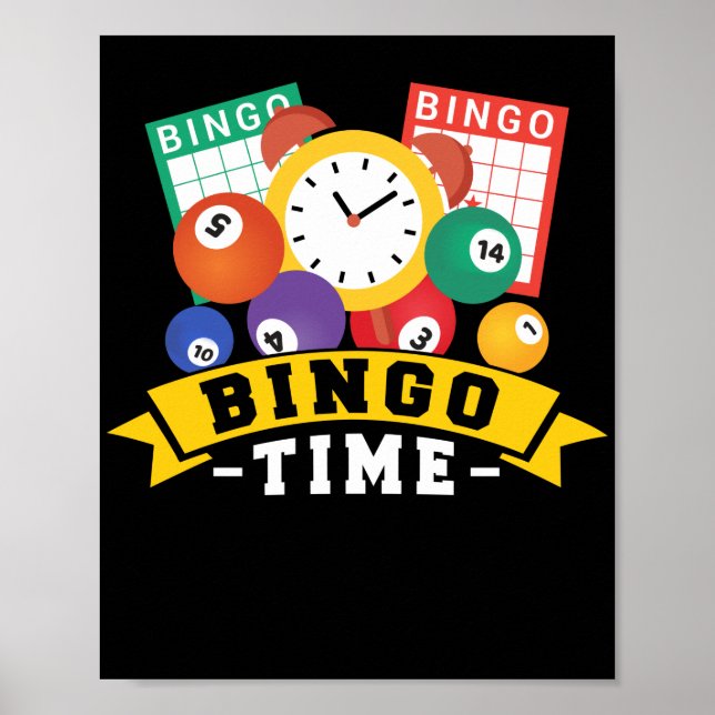 Affiche Bingo Time Funny Lucky Gambling (Devant)