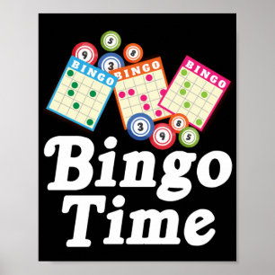 Affiche Bingo Time Funny Lucky Gambling