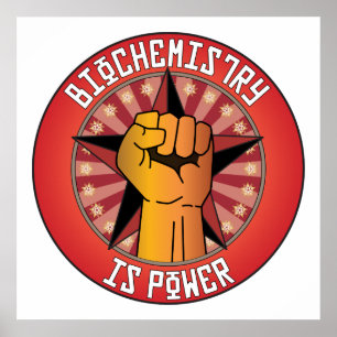 Affiche Biochemistry Is Power