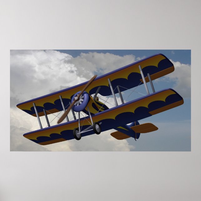 Affiche BiPlaneFlying (Devant)