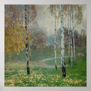 Affiche Birch Trees, 1904 (huile sur toile)