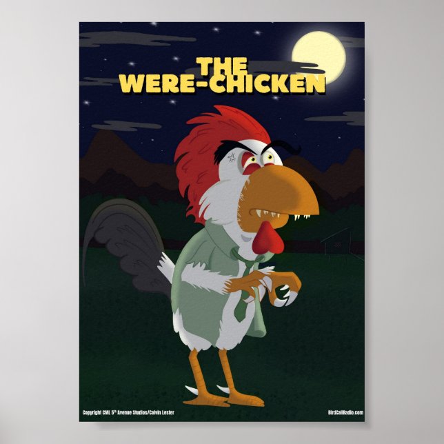 Affiche Bird Call x Créatures Classiques - Poulet-Garou (Devant)