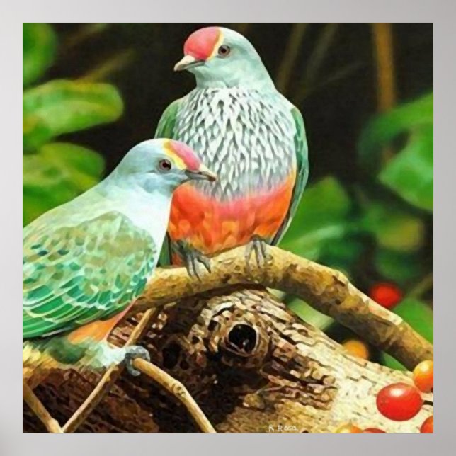Affiche Bird green (Devant)
