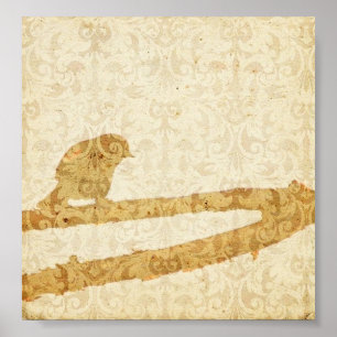 Affiche Bird in a Branch