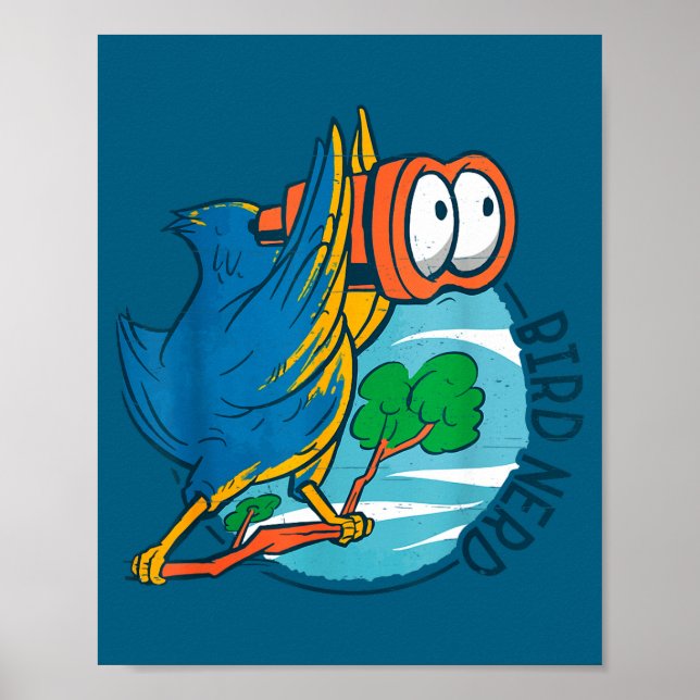 Affiche Bird Nerd Funny Bird Watching Birds Lover Ornithol (Devant)