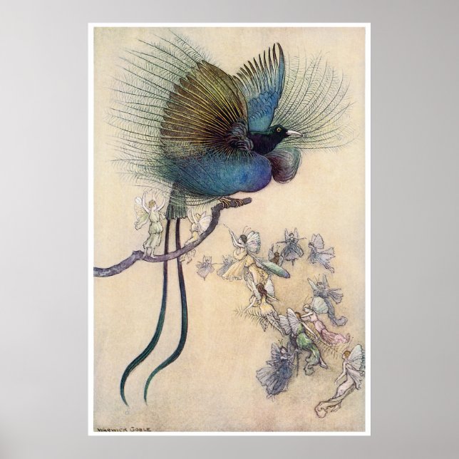 Affiche Bird of Paradise Print Warwick Goble (Devant)