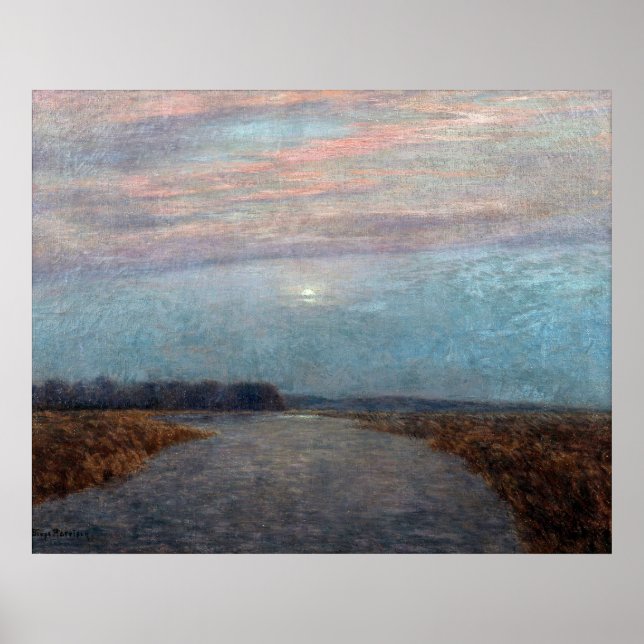 Affiche Birge Harrison - Lumière sur la lune sur le hacken (Devant)