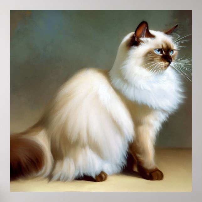 Affiche Birman Cat (Devant)