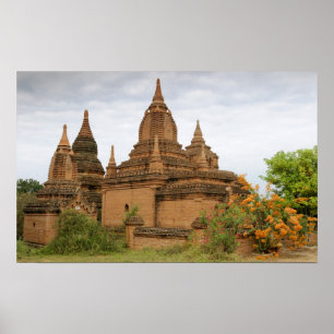 Affiche Birmanie), Bagan Pagan). divers