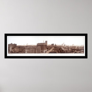 Affiche Birmingham, AL Skyline Photo 1914