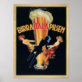 Affiche Birra Itala Pilsen