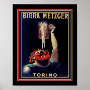 Affiche Birra Metzer par Leonetto Cappiello