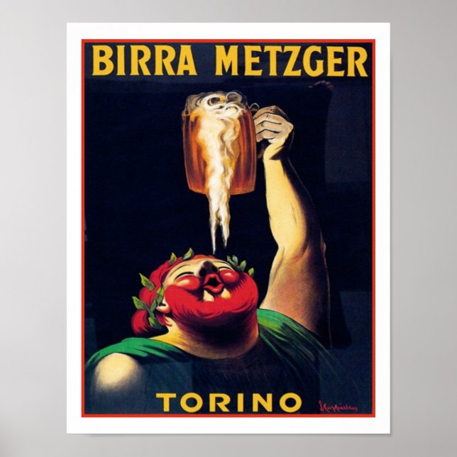 Affiche Birra Metzger Torino (Devant)